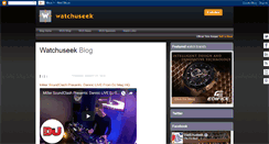 Desktop Screenshot of blog.watchuseek.com